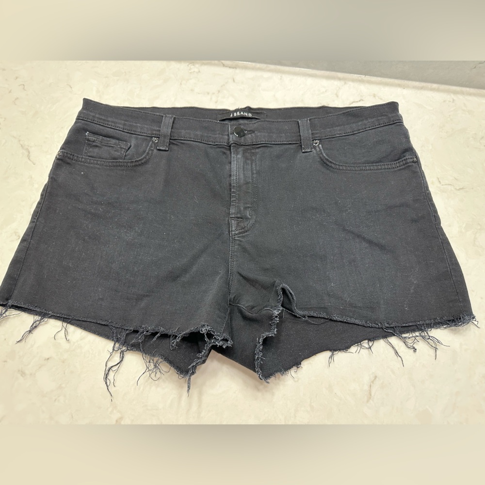 J Brand Alley Cat Black shorts, 32